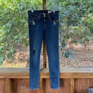 Rag & Bone Women's Distressed Capri Jeans Size 26 In Sunset